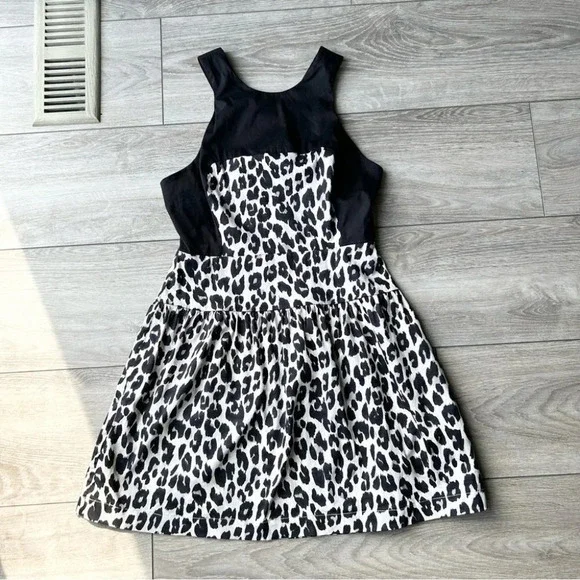 French Connection Leopard Print Racerback Cocktail Dress - Picture 4 of 13